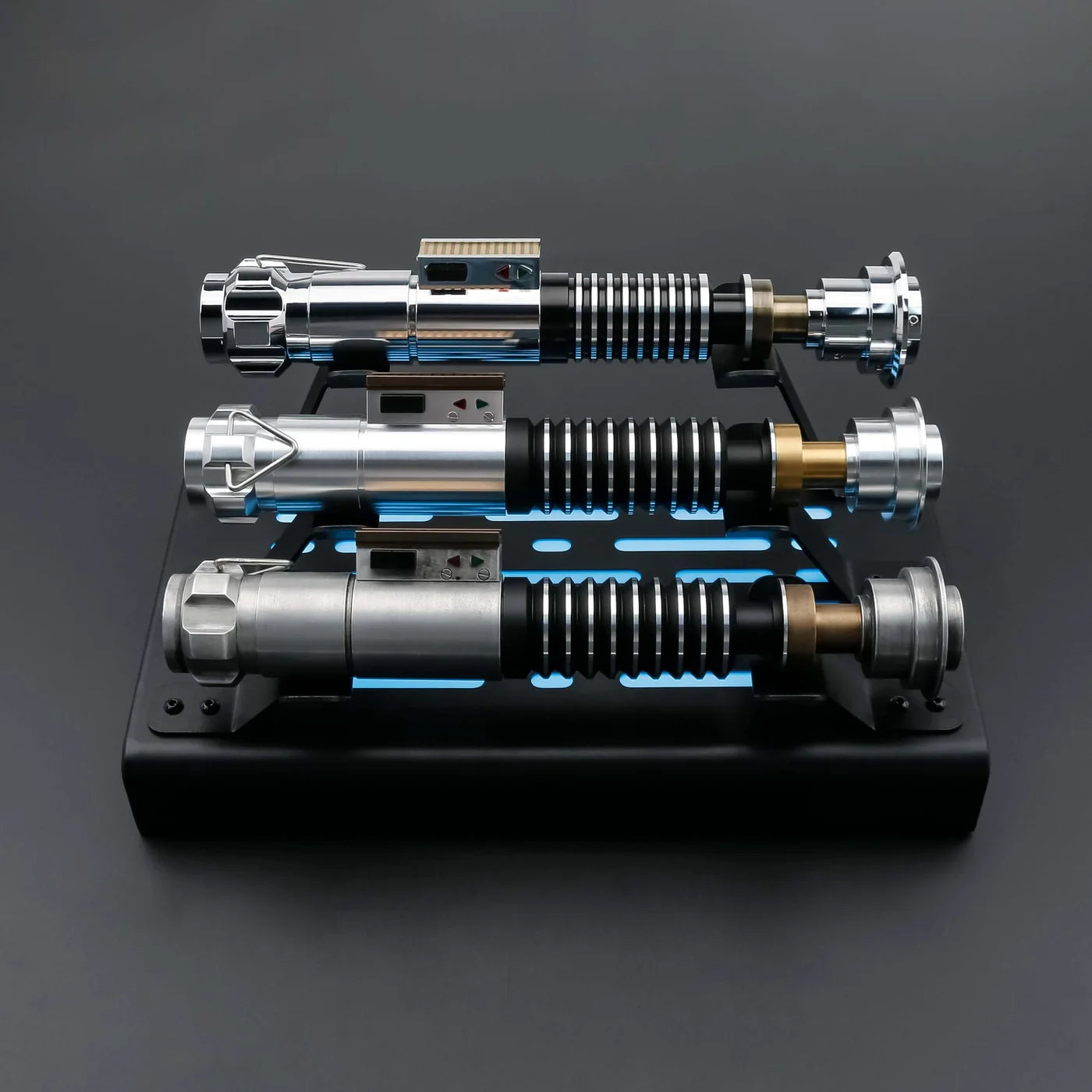 3-Lightsaber LED Metal Display Stand